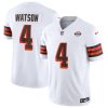 Men's Cleveland Browns #4 Deshaun Watson White 2023 F.U.S.E. 1946 Collection Vapor Untouchable Limited Stitched Jersey - Custom Name