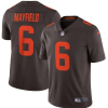 Men's Cleveland Browns #6 Baker Mayfield New Brown Alternate Vapor Untouchable Limited NFL Stitched Jersey - Custom Name
