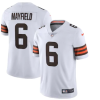 Men's Cleveland Browns #6 Baker Mayfield New White Vapor Untouchable Limited NFL Stitched Jersey - Custom Name