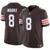 Men's Cleveland Browns #8 Elijah Moore Brown 2023 F.U.S.E Vapor Limited Stitched Football Jersey - Custom Name