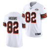 Men's Cleveland Browns #82 Rashard Higgins White 1946 Collection Vapor Stitched Football Jersey - Custom Name