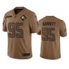 Men's Cleveland Browns #95 Myles Garrett 2023 Brown Salute To Service Limited Stitched Jersey - Custom Name