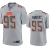 Men's Cleveland Browns #95 Myles Garrett Grey Atmosphere Fashion Stitched Game Jersey - Custom Name