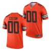 Men's Cleveland Browns ACTIVE PLAYER Custom Orange Inverted Legend Football Jersey - Custom Name