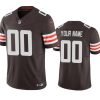 Men's Cleveland Browns Active Player Custom Brown F.U.S.E. Vapor Untouchable Limited Stitched Football Jersey - Custom Name