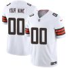 Men's Cleveland Browns Active Player Custom White 2023 F.U.S.E. Vapor Untouchable Limited Stitched Football Jersey - Custom Name