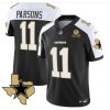 Men's Dallas Cowboys #11 Micah Parsons 2023 F.U.S.E. Black White With Established In 1960 Patch Stitched Football Jersey - Custom Name