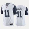 Men's Dallas Cowboys #11 Micah Parsons White 2021 NFL Draft Vapor Limited Stitched Jersey - Custom Name