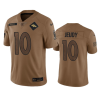 Men's Denver Broncos #10 Jerry Jeudy 2023 Brown Salute To Service Limited Stitched Football Jersey - Custom Name