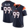 Men's Denver Broncos #99 Zach Allen Navy 2024 F.U.S.E. Alternate Vapor Limited Stitched Football Jersey - Custom Name