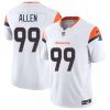 Men's Denver Broncos #99 Zach Allen White 2024 F.U.S.E. Vapor Limited Stitched Football Jersey - Custom Name