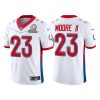 Men's Indianapolis Colts #23 Kenny Moore II 2022 White AFC Pro Bowl Stitched Jersey - Custom Name