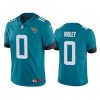Men's Jacksonville Jaguars #0 Calvin Ridley Teal Vapor Untouchable Limited Stitched Jersey - Custom Name