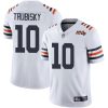 Nike Bears #10 Mitchell Trubisky White Alternate Men's Stitched NFL Vapor Untouchable Limited 100th Season Jersey - Custom Name