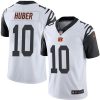 Nike Bengals #10 Kevin Huber White Men's Stitched NFL Limited Rush Jersey - Custom Name