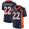 Nike Broncos #22 Kareem Jackson Navy Blue Alternate Men's Stitched NFL Vapor Untouchable Limited Jersey - Custom Name