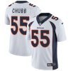 Nike Broncos #55 Bradley Chubb White Men's Stitched NFL Vapor Untouchable Limited Jersey - Custom Name