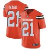 Nike Browns #21 Denzel Ward Orange Alternate Men's Stitched NFL Vapor Untouchable Limited Jersey - Custom Name