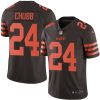Nike Browns #24 Nick Chubb Brown Men's Stitched NFL Limited Rush Jersey - Custom Name