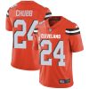 Nike Browns #24 Nick Chubb Orange Alternate Men's Stitched NFL Vapor Untouchable Limited Jersey - Custom Name