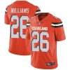 Nike Browns #26 Greedy Williams Orange Alternate Men's Stitched NFL Vapor Untouchable Limited Jersey - Custom Name