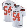 Nike Browns #54 Olivier Vernon White Men's Stitched NFL Vapor Untouchable Limited Jersey - Custom Name