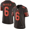 Nike Browns #6 Baker Mayfield Brown Men's Stitched NFL Limited Rush Jersey - Custom Name