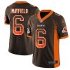 Nike Browns #6 Baker Mayfield Brown Team Color Men's Stitched NFL Limited Rush Drift Fashion Jersey - Custom Name