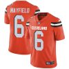 Nike Browns #6 Baker Mayfield Orange Alternate Men's Stitched NFL Vapor Untouchable Limited Jersey - Custom Name