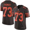 Nike Browns #73 Joe Thomas Brown Men's Stitched NFL Limited Rush Jersey - Custom Name