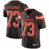 Nike Browns #73 Joe Thomas Brown Team Color Men's Stitched NFL Vapor Untouchable Limited Jersey - Custom Name