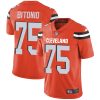 Nike Browns #75 Joel Bitonio Orange Alternate Men's Stitched NFL Vapor Untouchable Limited Jersey - Custom Name