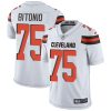 Nike Browns #75 Joel Bitonio White Men's Stitched NFL Vapor Untouchable Limited Jersey - Custom Name