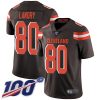Nike Browns #80 Jarvis Landry Brown Team Color Men's Stitched NFL 100th Season Vapor Limited Jersey - Custom Name