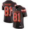 Nike Browns #81 Rashard Higgins Brown Team Color Men's Stitched NFL Vapor Untouchable Limited Jersey - Custom Name