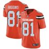 Nike Browns #81 Rashard Higgins Orange Alternate Men's Stitched NFL Vapor Untouchable Limited Jersey - Custom Name