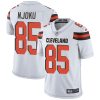 Nike Browns #85 David Njoku White Men's Stitched NFL Vapor Untouchable Limited Jersey - Custom Name