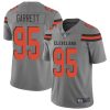 Nike Browns #95 Myles Garrett Gray Men's Stitched NFL Limited Inverted Legend Jersey - Custom Name