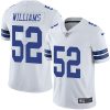 Nike Cowboys #52 Connor Williams White Men's Stitched NFL Vapor Untouchable Limited Jersey - Custom Name