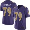 Nike Ravens #79 Ronnie Stanley Purple Men's Stitched NFL Limited Rush Jersey - Custom Name