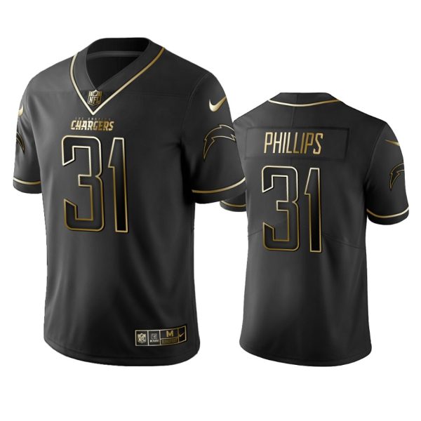 Chargers #31 Adrian Phillips Men's Stitched NFL Vapor Untouchable Limited Black Golden Jersey - Custom Name