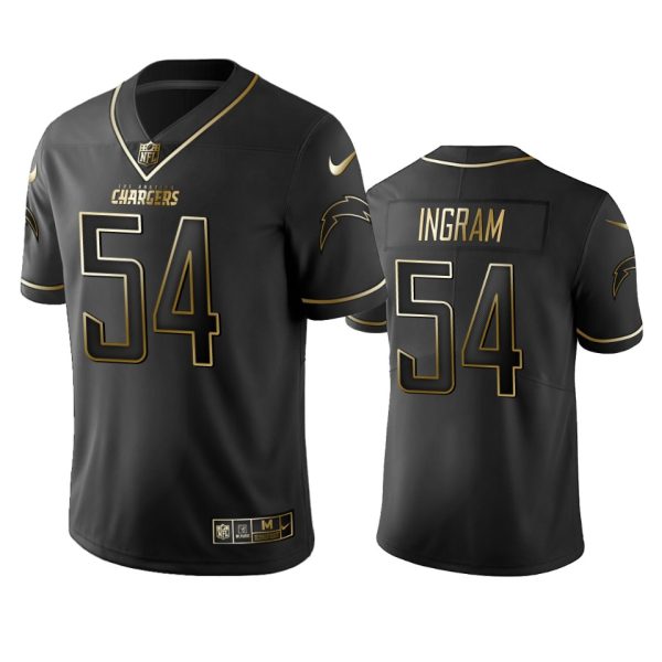 Chargers #54 Melvin Ingram Men's Stitched NFL Vapor Untouchable Limited Black Golden Jersey - Custom Name