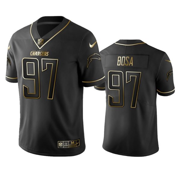 Chargers #97 Joey Bosa Men's Stitched NFL Vapor Untouchable Limited Black Golden Jersey - Custom Name