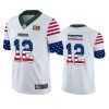 Green Bay Packers #12 Aaron Rodgers White Men's Nike Team Logo USA Flag Vapor Untouchable Limited NFL Jersey - Custom Name
