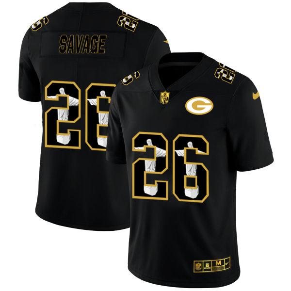 Green Bay Packers #26 Darnell Savage Jr. Nike Carbon Black Vapor Cristo Redentor Limited NFL Jersey - Custom Name
