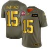 Kansas City Chiefs #15 Patrick Mahomes NFL Men's Nike Olive Gold 2019 Salute to Service Limited Jersey  - Custom Name
