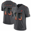 Kansas City Chiefs #15 Patrick Mahomes Nike 2018 Salute to Service Retro USA Flag Limited NFL Jersey  - Custom Name
