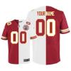 Kansas City Chiefs Customized Red White Stitched NFL Jersey  - Custom Name