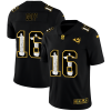 Los Angeles Rams #16 Jared Goff Men's Nike Carbon Black Vapor Cristo Redentor Limited NFL Jersey - Custom Name