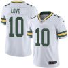 Men's Green Bay Packers #10 Jordan Love White Stitched Jersey - Custom Name